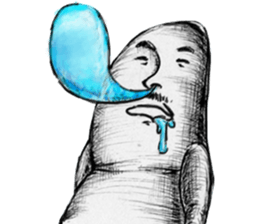 Big toe "Mr.mustache" sticker #12216242