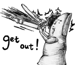 Big toe "Mr.mustache" sticker #12216248