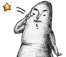 Big toe "Mr.mustache" sticker #12216249