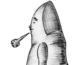 Big toe "Mr.mustache" sticker #12216250