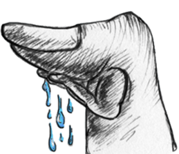 Big toe "Mr.mustache" sticker #12216253