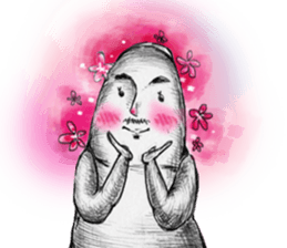 Big toe "Mr.mustache" sticker #12216254