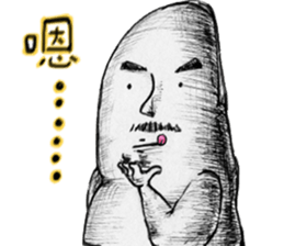Big toe "Mr.mustache" sticker #12216255