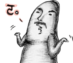 Big toe "Mr.mustache" sticker #12216258