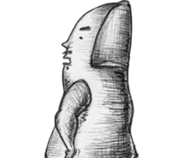 Big toe "Mr.mustache" sticker #12216262