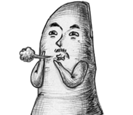 Big toe "Mr.mustache" sticker #12216265