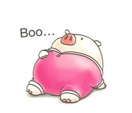 Cute pig by Torataro sticker #12216478