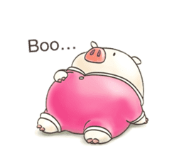 Cute pig by Torataro sticker #12216478