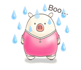 Cute pig by Torataro sticker #12216482