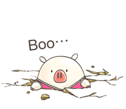 Cute pig by Torataro sticker #12216489