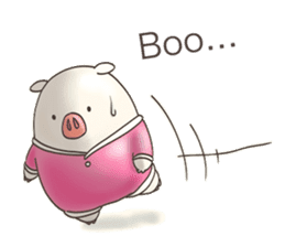 Cute pig by Torataro sticker #12216490