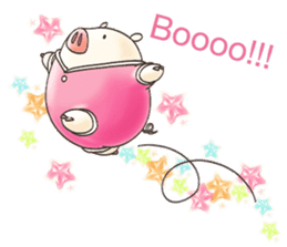 Cute pig by Torataro sticker #12216495