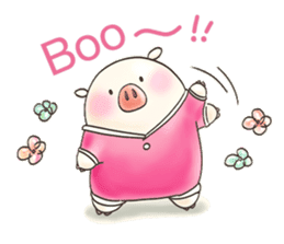 Cute pig by Torataro sticker #12216497