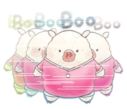 Cute pig by Torataro sticker #12216501