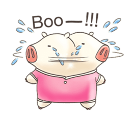 Cute pig by Torataro sticker #12216503