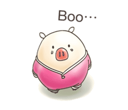 Cute pig by Torataro sticker #12216504