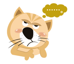 "Torao-Kun" the japanese tabby cat! sticker #12216833