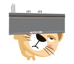 "Torao-Kun" the japanese tabby cat! sticker #12216836