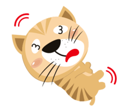 "Torao-Kun" the japanese tabby cat! sticker #12216837