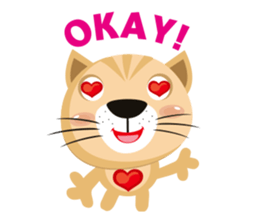 "Torao-Kun" the japanese tabby cat! sticker #12216843