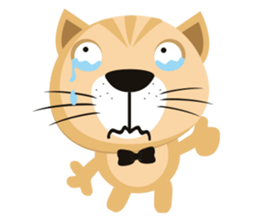 "Torao-Kun" the japanese tabby cat! sticker #12216845