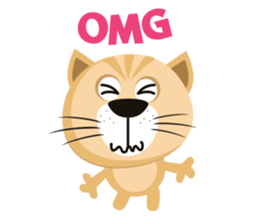 "Torao-Kun" the japanese tabby cat! sticker #12216848