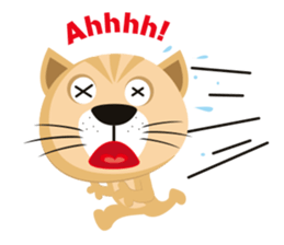 "Torao-Kun" the japanese tabby cat! sticker #12216852