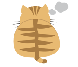 "Torao-Kun" the japanese tabby cat! sticker #12216857