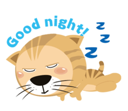 "Torao-Kun" the japanese tabby cat! sticker #12216861