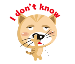 "Torao-Kun" the japanese tabby cat! sticker #12216862