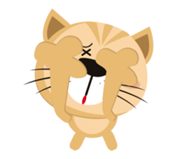 "Torao-Kun" the japanese tabby cat! sticker #12216863