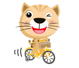 "Torao-Kun" the japanese tabby cat! sticker #12216866