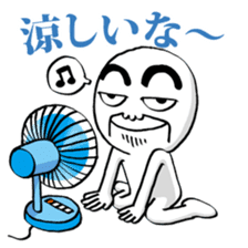 Summertime of White Ball Man (Japanese) sticker #12218618