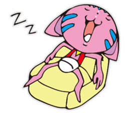 A funny pink cat sticker #12219586