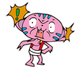 A funny pink cat sticker #12219588