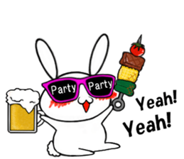 so cute rabbit usakichi.4 PartyPEOPLEver sticker #12219772