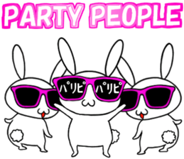 so cute rabbit usakichi.4 PartyPEOPLEver sticker #12219775