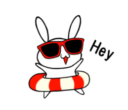 so cute rabbit usakichi.4 PartyPEOPLEver sticker #12219792