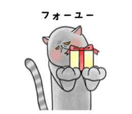 a funny face cat. sticker #12220790