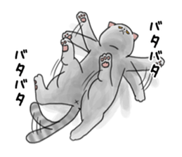 a funny face cat. sticker #12220794