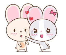 Meni the rabbit sticker #12221979