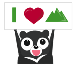 The Taiwan Bear Love Mountain Hiking sticker #12222071