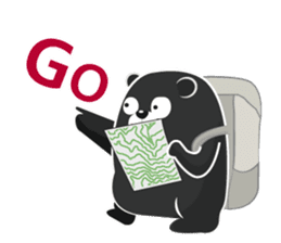 The Taiwan Bear Love Mountain Hiking sticker #12222094