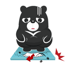 The Taiwan Bear Love Mountain Hiking sticker #12222095