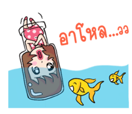 Nong Pla Tong Cute Girl sticker #12222126