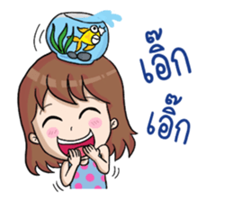 Nong Pla Tong Cute Girl sticker #12222128