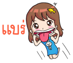 Nong Pla Tong Cute Girl sticker #12222130