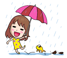 Nong Pla Tong Cute Girl sticker #12222135