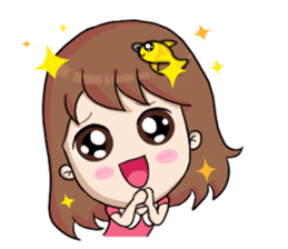 Nong Pla Tong Cute Girl sticker #12222138
