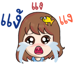 Nong Pla Tong Cute Girl sticker #12222141
